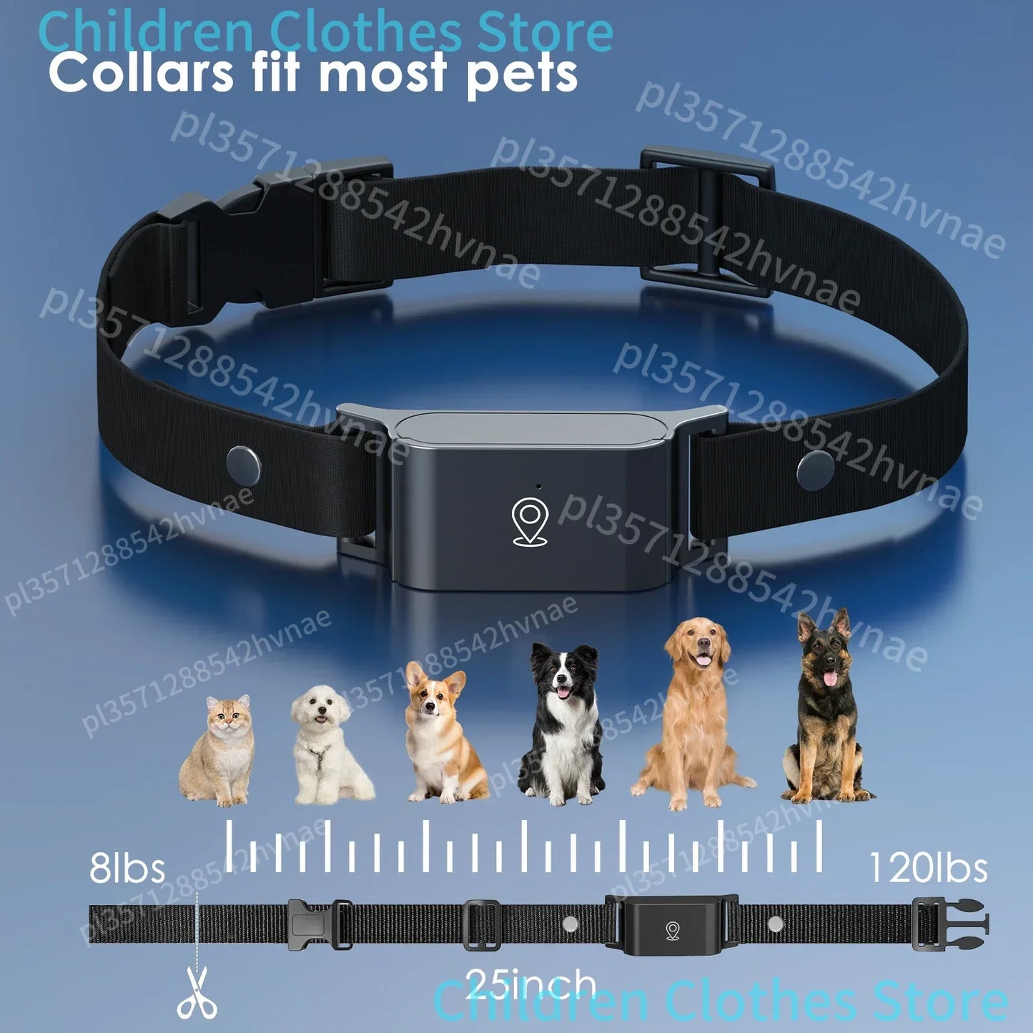 IP67 Waterproof Mini 4G GPS Animal Tracker Collar Anti-Lost Real Time Tracking Dog Cat Locator Pet Dog Cat Fashion Neck Collar